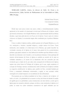 MORGADO GARCÍA, Arturo (Servicio de Publicaciones de la Universidad de Cádiz, 2008), La diócesis de Cádiz: De Trento a la Desamortización