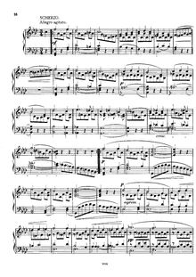 Partition , Allegro Agitato, Piano Sonata en F minor Op.13, Bennett, William Sterndale
