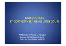 Séance 02 1 Mouna Maamar Maroc - Ostéoporose et  corticothérapie au long cours