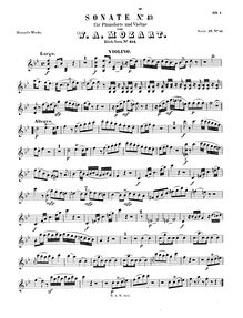 Partition de violon, violon Sonata, Violin Sonata No.32