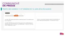 Prévisions SNCF 11 et 12 juin