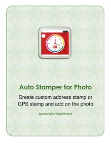 Auto GPS Stamp on Photo