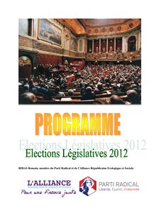 Programme du Parti Radical d Eure et Loir pour les élections législatives