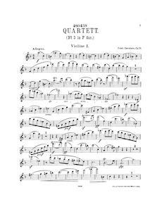 Partition parties complètes, corde quatuor No.3, F major, Gernsheim, Friedrich par Friedrich Gernsheim