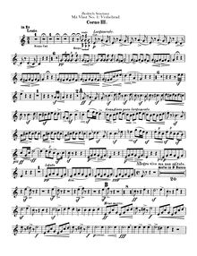 Partition cor 3, 4 (E♭, B♭ basso), Vyšehrad, The High Castle, E♭ major