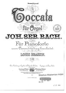 Partition complète, Toccata et Fugue en D minor, D minor, Bach, Johann Sebastian par Johann Sebastian Bach