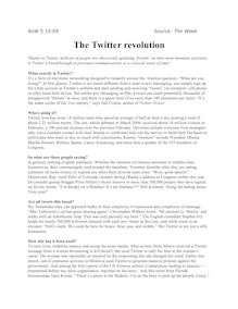 The Twitter Revolution - AoW 5.10.09 Twitter