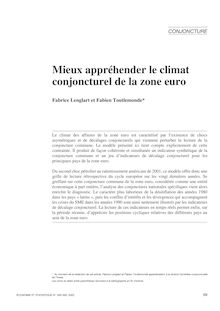 Mieux appréhender le climat conjoncturel de la zone euro - article ; n°1 ; vol.359, pg 69-81
