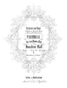 Partition complète (mono), 2 Paraphrases on chansons by Liszt