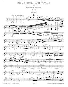 Partition complète et , partie, violon Concerto No.2, Op.131