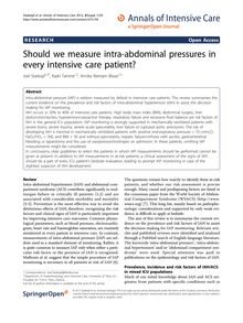 Should we measure intra-abdominal pressures in every intensive care patient?