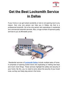 locksmith dallas