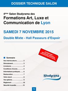 2015 - Lyon Art, Luxe et Communication - DT
