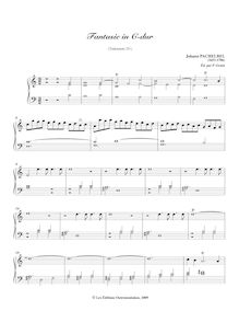 Partition Fantasie en C major, T.251, fantaisies, Keyboard, Organ, Harpsichord