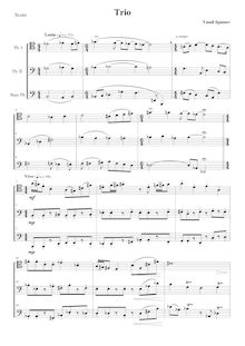 Partition complète, Trombone Trio, Spassov, Vassil