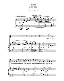 Partition complète (C Major: haut voix et piano), Don César de Bazan