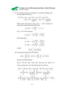 fichier PDF - Corrigés  exercices Mécanique Quantique - Master Physique