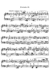 Partition Prelude et Fugue No.4 en C♯ minor, BWV 873, Das wohltemperierte Klavier II