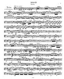 Partition viole de gambe, Grand corde Trio en G, Grand Trio Brillant