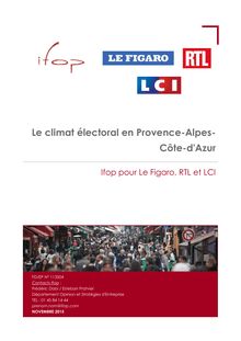 Sondage Ifop : le climat électoral en Provence-Alpes-Côte-d Azur