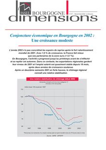 Conjoncture économique en Bourgogne en 2002 : une croissance modeste