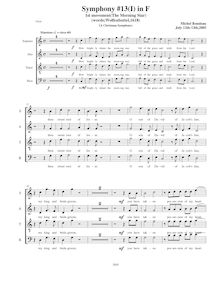 Partition , Maestoso, Symphony No.13  Chistmas Symphony , F major par Michel Rondeau