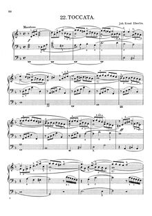 Partition complète, Toccata en D minor, D minor, Eberlin, Johann Ernst