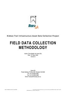 KIDMAN TRAIL ASSET AUDIT - METHODOLOGY - Field Data  Collection