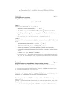 Sujet du bac S 2008: Mathématique Obligatoire