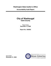 Audit report city of Washougal Clark County