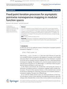 Fixed point iteration processes for asymptotic pointwise nonexpansive mapping in modular function spaces
