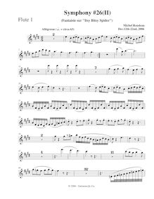 Partition flûte 1, Symphony No.26, B major, Rondeau, Michel par Michel Rondeau