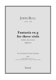 Partition complète, Fantasia pour 3 violes de gambe, Bull, John par John Bull