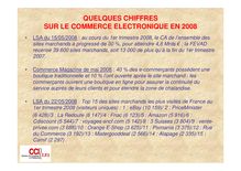 QUELQUES CHIFFRES SUR LE COMMERCE ELECTRONIQUE EN 2008