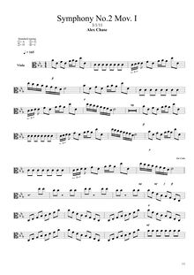 Partition altos, Symphony No.2 en E-flat major, E♭ major, Chase, Alex