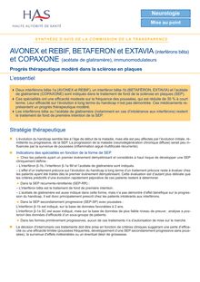 EXTAVIA - Synthèse d avis SEP If bêta Copaxone