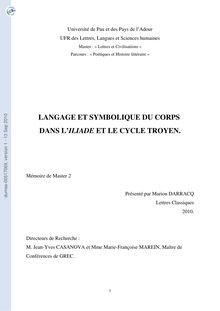 Université de Pau et des Pays de l Adour UFR des Lettres Langues et Sciences humaines