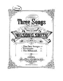Partition , pour Two chansons, 3 chansons, Smith, Wilson
