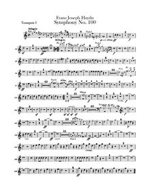 Partition trompette 1, 2 (en C), Symphony No.100 en G major, “militaire”