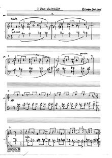 Partition complète, Three petit Piano pièces, Stark, Christian