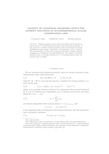 VALIDITY OF NONLINEAR GEOMETRIC OPTICS FOR ENTROPY SOLUTIONS OF MULTIDIMENSIONAL SCALAR