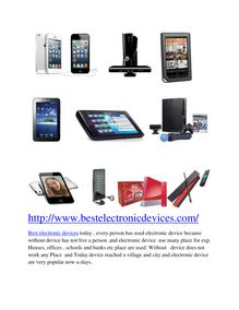 Best Electronics Devices | Home