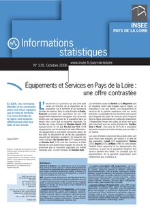 Équipements et services en Pays de la Loire : une offre contrastée