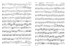 Partition parties complètes, Six quartettos, five pour two violons, a ténor & violoncelle et one pour a flûte, violon, ténor, et violoncelle par William Shield