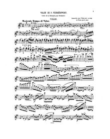 Partition de violon, Serenade pour corde orchestre, Серенада для струнного оркестра (Serenade dlya strunnogo orkestra), Serenade for Strings