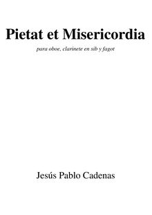 Partition complète, Pietat et Misericordia, Trio de Capilla, Cadenas, Jesús