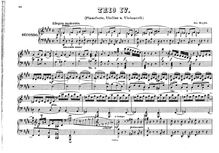 Partition complète, 3 Piano Trios, Hob.XV:27-29, Trois Sonatas pour Piano avec accompagnment de Violon et Violoncelle, No.87 par Joseph Haydn