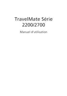 Notice Ordinateur portable Acer  TravelMate 2700
