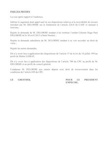 DOCUMENT EXCLUSIF : Décision Cour d Appel de Rennes - Enfant né sous X