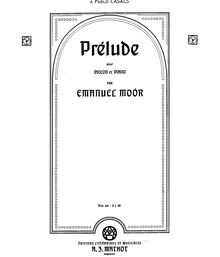 Partition de piano, Prelude, Op.123, Moór, Emanuel